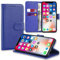 RKVMM Wallet Case for iPhone SE 2020 / iPhone 7/8, Premium Leather Flip Stand Phone Case Cover Compatible with Apple iPhone SE 2020/7/8/SE2 (Blue)