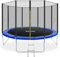 tectake® TÜV geprüftes Gartentrampolin Kinder Trampolin mit Sicherheitsnetz, als Outdoor Spielzeug, Sport Trampolin oder Spielzeug für draußen, Spielplatz für Garten - Ø 396 cm