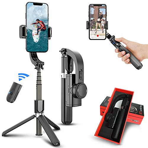 Selfie-Stick, Handy-Stativ, Anti-Shake, ausziehbarer Bluetooth-Selfie-Stick, abnehmbare Fernbedienung, 360° drehbar für iPhone/Samsung/Huawei und mehr