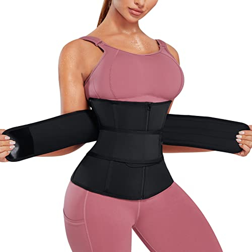 Chumian Faja Reductora Mujer Waist Trainer Lumbar Faja Moldeadora Abdomen Adjustable para Deporte Fitness Postparto