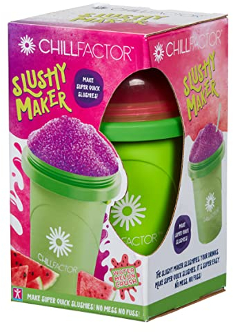 ChillFactor 07952 Watermelon Crush-Reusable, Homemade Squeeze Cup Age 3+ slushy Maker Kitchen Toys, Pink