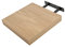 ETREXONLINE Wandregal, 25 x 25 x 4 cm, Eiche, schwebendes Regal, unsichtbare Befestigung, dekorative Aufbewahrungsregale, ideal für Wohnzimmer, Schlafzimmer, Flur usw.