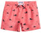 MaaMgic Badehose Jungen Sommer Badeshorts Schnelltrocknend Boardshorts mit Netzfutter Taschen und Verstellbarem Tunnelzug Urlaub Shorts,Rosa Schwarz Hai Neu,5-6 Jahre alt