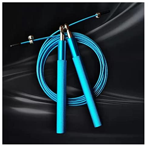 FnnEmg Springseil Springende Seillager überspringen Seil Männer Workoutausrüstung Stahldraht Home Fitnessstudio Übung und Fitness Boxing Training Springseil Erwachsene (Size : Blue)