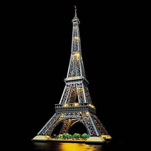 GEAMENT LED Licht-Set Kompatibel mit Lego Eiffelturm (Eiffel Tower) - Beleuchtungsset für Icons 10307 (Modell-Set Nicht enthalten)