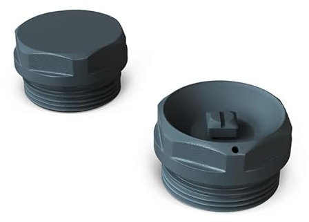 UK RADIATORS - Talus Radiator Bleed Valve Blanking Plug - Efficient Heating Solution - Easy Installation - (Anthracite)