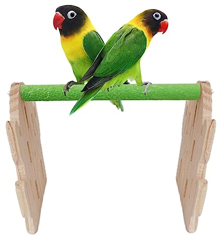 Kasmole Vogelständer für Käfig | Tisch Holzkaktusform Papageiensitzstangen | Verdickte tragbare Haustiersitzstangen für Käfig, Schreibtisch, kleine Papageiensitzstange für Sittiche, Wellensittiche