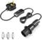 Klarlight DIY Bottle Light Kit E14 Bottle Lamp Adaptor Kit 60W E14 Bottle Lamp Holder Adaptor Cable in-Line Switch Wine Bottle Top Black Light Fittings for Lamp Electric