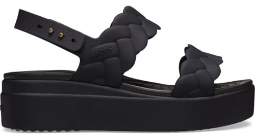 Crocs Women Sandal,Brooklyn Woven Upper LW,Black/Black,9 UK Women