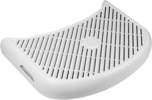 CATLINK Baymax Rampa para Arenero Autolimpiante - para Gatos Mayores, Gatitos & Munchkin, Anti-dispersión con Bandeja Recolectora & Base Antideslizante, 543x402x183mm (Blanco)