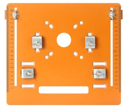 Circular Saw Base Plate | Adjustable Bottom Plate for Cutting Machine,Clamping Function Woodworking Tool for Marble, Trimming, and Gong Machine
