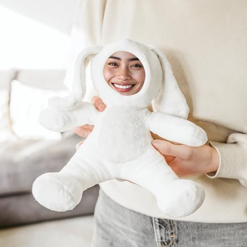 your surprise Personalisierte Kuscheltier mit Gesicht Foto – Geburtstag Geschenkidee, Kuscheltier mit Foto Bedrucken für unvergessliche Momente (30 cm) für Männer und Frauen