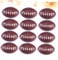 VICASKY 12st Kleines Rugby Mini-sportbälle Pu-Ball Brown