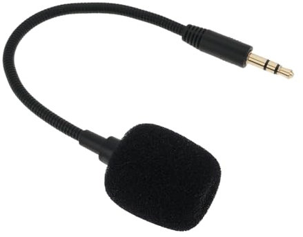 ECSiNG Microphone à condensateur omnidirectionnel TRS de 3,5 mm de longueur 17 cm compatible avec les émetteurs de micro sans fil DJI