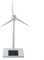 Solar Powered 3D Windmühle aufgebautes Modell Craft Spielzeug ABS-Kunststoffe Wind Turbine Weiß für Desktop Decor