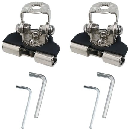 Lot de 2 supports de fixation pour barre lumineuse LED pour voitures et SUV avec support fiable (argenté)