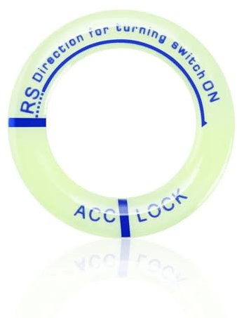 MTJBYDJH Für Dodge Caliber Journey Ram Nitro Durango, für Jeep Wrangler Patriot Grand, Nachtleuchtende Auto-Zündschlüsselring-Aufkleber