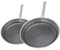 ELO 9349750 Lot de 2 Poêles 24 et 28 cm Acier Inoxydable 18-10, Poêles sans PFAS, Compatibles Induction, Revêtement Antiadhésif Minéral sans PFAS, Acier Inoxydable 18-10, Gris Alu, 24 et 28 cm