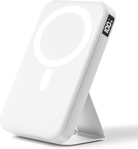 Gxorul Power Bank,Kompatibel mit Magsafe PowerBank 12000,PD 22.5W Schnellladung Kabellose Powerbank mit USB-C-Eingänge&Ausgang und LED-Display für iPhone 16/15/14/13/12/Pro/Pro Max