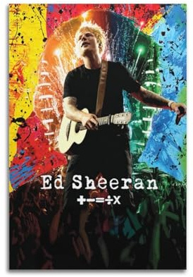 LUFPOTH Poster Singer Ed Sheeran, Leinwand-Kunst, Dekoration, Wohnzimmer, modern, Familienschlafzimmer, 60 x 90 cm, ungerahmt