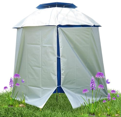 Toldo para tienda de campaña con paraguas, refugio solar para tienda de playa - Paraguas con dosel para lluvia,Toldo para sombrilla, protección solar, cubierta impermeable para sombrilla, refugio sola