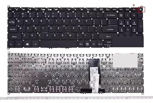 QWCOZSY pour Clavier d'ordinateur Portable américain pour Acer pour Nitro 5 Spin NP515-51 NP515-51-56DL NP515-51-80XS(Switch Black US)