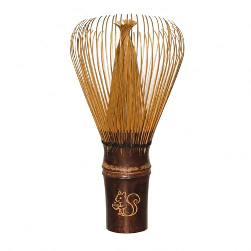 brut tea Bamboo Matcha Whisk 72 Tines | The “Shin” Handcrafted Chasen for Matcha Tea | Handcrafted with Durable Purple Bamboo | Smooth Froth for Matcha Powder | Matcha Set & Whisk Kit Essential