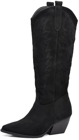 IF Fashion Stivali Cowboy Western Texani Scarpe da Donna A Punta Camperos LY80-12
