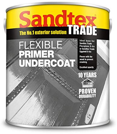 Sandtex Trade Flexible Primer Undercoat 1 litre Charcoal Grey