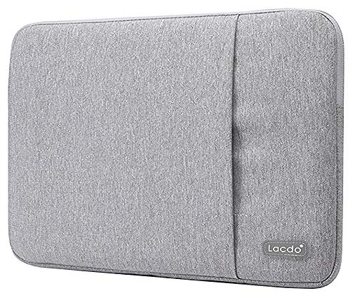 Lacdo 15.6 inch Laptop Sleeve Case for 15.6 inch ASUS Vivobook/Chromebook/TUF Gaming, Lenovo IdeaPad 3 Chromebook 15, Dell Inspiron 15, HP Pavilion 15, Acer Aspire 7 5 3, HUAWEI MateBook D 15, Gray