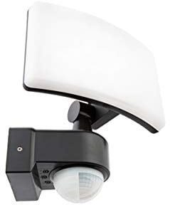 HUBER LED Strahler mit Bewegungsmelder 360° 17W, 2600lm - sehr sensibel durch 3 Sensoren und Matrixlinsen, inkl Unterkriechschutz und Bereichsbegrenzung, Wand und Eckmontage, IP65, anthrazit