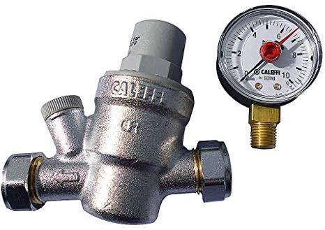 Caleffi 15mm Pressure Reducing Valve (3 Bar) with Gauge 533841