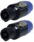 2x Adam Hall 7871 - PA Lautsprecher Stecker 4 polig schraubbar, Speaker-Stecker Kabelstecker