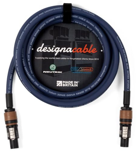 Van Damme Studio Grade 2x4mm Speakon to Speakon Passive Speaker Lead (20m)
