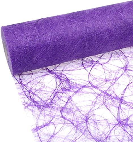 Sizoweb Tischband - 25 Meter Rolle + 100 Deko Herzen Gratis (30cm Breite, in Flieder)