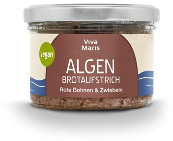 Viva Maris | Algen Brotaufstrich | Rote Bohnen & Zwiebeln | 180g | Vegan | Per Hand produziert