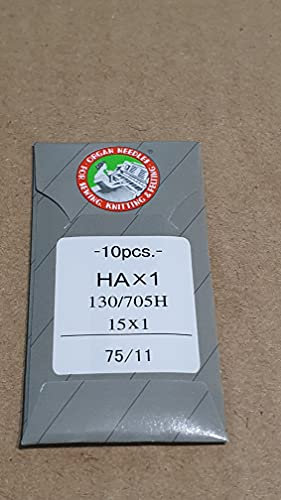 Organ Needles 5935075 Maschinennadeln, Silber, 75/11 Größe, 5 Count