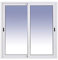 Ventanastock Aluminio 800x800 Corredera 2 hojas