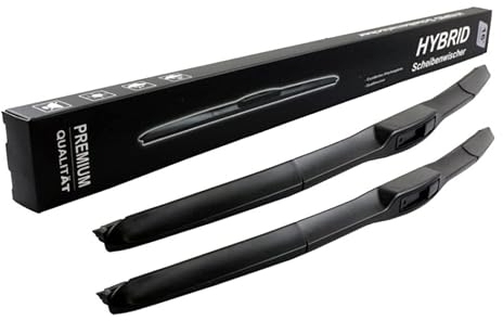 600mm 400mm HYBRID 2x Front Scheibenwischer Premium Qualität Wischerblätter Set Scheibenwischerblätter Satz für Frontscheibe mit Hakenbefestigung. INION NEW JAPAN HYBRID FLEX TECHNOLOGY