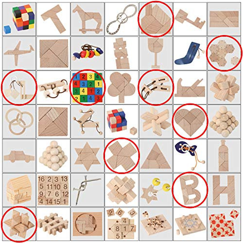 Bartl 500279 Puzzle-Lotto 9 aus 49-9 zufällig ausgewählte Mini-Puzzlespiele für Erwachsene und Kinder