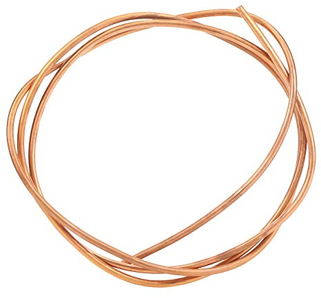 2m C1100 T2 Copper Tube OD 6mm / ID 5mm Pipe Soft Coil Tubing for Air Conditioner Refrigerator