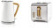 Nedis Bouilloire électrique 1,7 l douce au toucher Blanc & Grille Pain 2 Fentes Larges Blanc