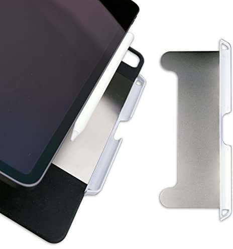 Thankscase Magic Holder Compatible for Apple Pencil 2, to be Used with Magic Keyboard and Keyboard Folio, Ultra-Thin Steel Plate Build-in Plastic Holder, Prevent Pencil from Falling. (White)
