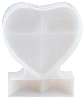 Zngou Love Heart Resin Frame Mould, Epoxy Resin Silicone Picture Photo Frame Mould Large Photo Stand Frame Mold with Stand For Casting Craft Decoration
