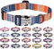 Mihqy Personalisierte Hundehalsbänder mit Eingraviertem Namen und Telefonnummer, 10 Colors& 4 Größen für Kleine, Mittlere und Große Hunde(Bohemian Orange,XS)
