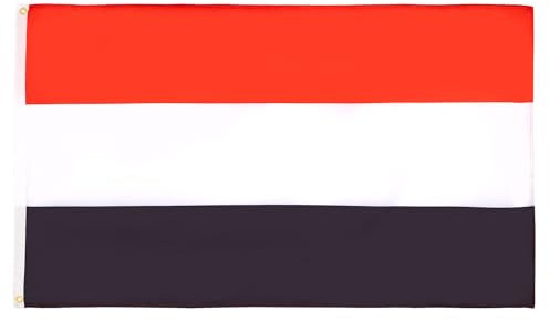AZ FLAG - Bandera Yemen - 150x90 cm - Bandera Yemení 100% Poliéster ligero Con Ojales de Metal integrados - 80g