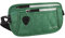SAO ROQUE ® Bauchtasche Damen Herren (S) Gürteltasche Reise Zubehör Vegan, RFID Blocker, Hüfttasche stylisch, Geldgürtel edle Leder-Optik, flach (Dunkel-Grün)