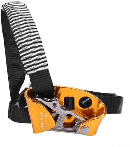 Foot Ascender Foot Rope Riser for Rock Climbing Tree Climbing, Left Right Foot Climbing Ascender Tree Rigging Arborist Caving Gear Mountaineering Equipment(right)