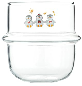 soulnioi Cute Coffee Mug Glasses Cup Cute Animal Glass Cup Tea Milk Cups Gifts for Friends (Saturn Planet Shaped)