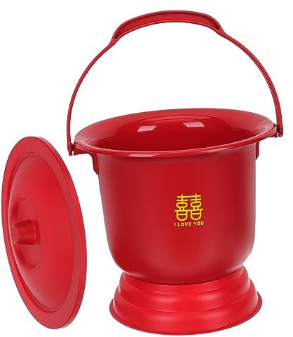 HAPINARY Pot De Mariage Portable Avec Couvercle Urinoir Adulte Réutilisable Seau Hygiénique Pour Spittoon Compact Et Pratique Avec Base Antidérapante Accessoire Pour Célébrations Et
